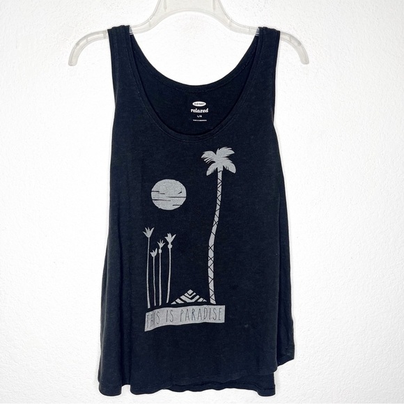 Old Navy Tops - Old Navy Relaxed Graphic This Is Paradise Tank Top